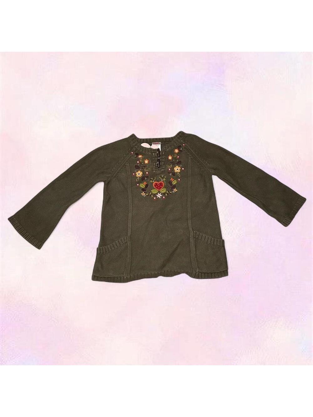 Green Cottagecore Fairycore Gymboree Children’s Top Size 5T